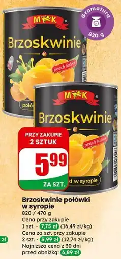Dino Brzoskwinie połówki w syropie MKK 820/470 g oferta