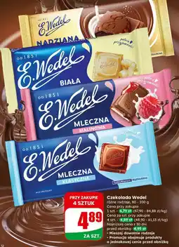 Dino Czekolada Wedel (różne rodzaje, 80-100g) oferta