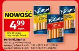 Auchan Parówki z kurczaka dobre natury Krakus Animex oferta