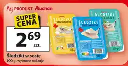Auchan Śledziki w sosie musztardowym Auchan oferta