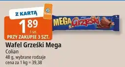 E.Leclerc Wafelek kakaowy w czekoladzie deserowej Grześki Mega oferta