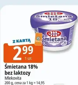 E.Leclerc Śmietana polska bez laktozy 18 % Mlekovita oferta