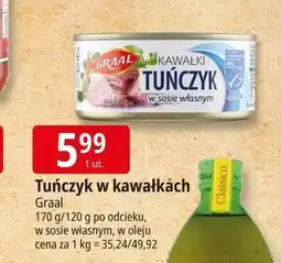 E.Leclerc Tuńczyk kawałki w sosie własnym Graal oferta