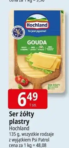 E.Leclerc Ser gouda plastry Hochland oferta