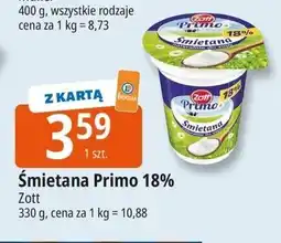 E.Leclerc Śmietana 18% Zott Primo oferta