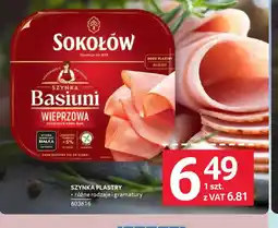Selgros Sokołów Szynka Basiuni oferta