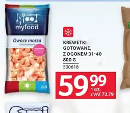 Selgros Myfood Krewetki gotowane oferta