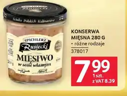 Selgros Rusiecki Konserwa Mięsna oferta