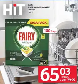 Selgros Fairy kapsułki do zmywarki oferta