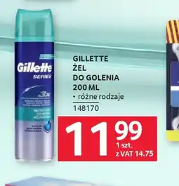 Selgros Gillette żel do golenia oferta