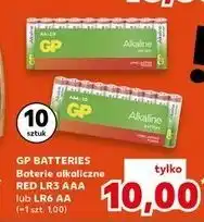 Kaufland GP BATTERIES Baterie alkaliczne RED LR3 AAA (lub LR6 AA) 10 szt oferta