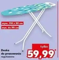Kaufland Deska do prasowania regulowana (wym. 110 x 30 cm, wysokość do 90 cm) oferta