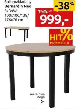 Black Red White stół rozkładany Bernardin Neo oferta