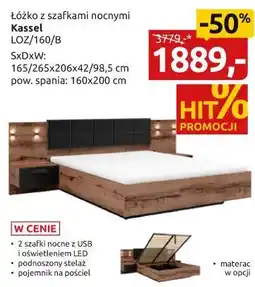 Black Red White łóżko z szafkami nocnymi Kassel oferta