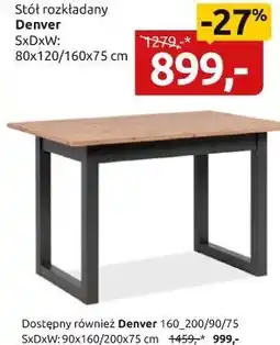 Black Red White stół rozkładany Denver oferta