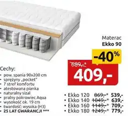 Black Red White materac Ekko 90 oferta