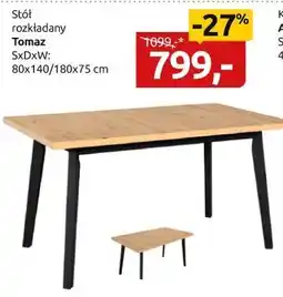 Black Red White stół rozkładany Tomaz oferta