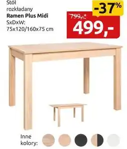 Black Red White stół rozkładany Ramen Plus Midi oferta