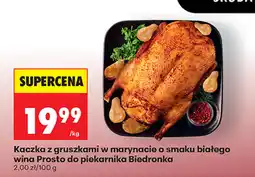 Biedronka Kaczka z gruszkami w marynacie o smaku białego wina Prosto do piekarnika Biedronka oferta