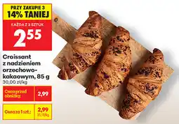 Biedronka Croissant z nadzieniem orzechowo-kakaowym oferta