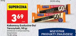 Biedronka Kabanosy Exclusive Go! Tarczyński, 50 g: drobiowe z wieprzowiną, wieprzowe oferta