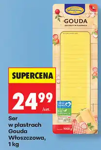 Biedronka Ser w plastrach Gouda Włoszczowa oferta