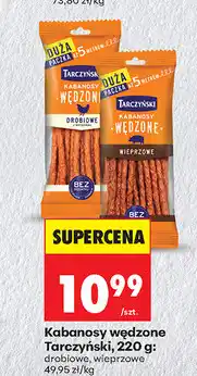 Biedronka Kabanosy wędzone Tarczyński, 220 g: drobiowe, wieprzowe oferta