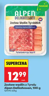 Biedronka Zestaw wędlin z Tyrolu Alpen Delikatessen oferta