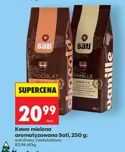 Biedronka Kawa mielona aromatyzowana Sati, 250 g: waniliowy, czekoladowy oferta