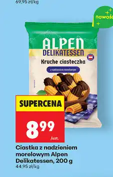 Biedronka Ciasteczka z nadzieniem morelowym Alpen Delikatessen oferta
