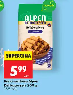 Biedronka Rurki waflowe Alpen Delikatessen oferta