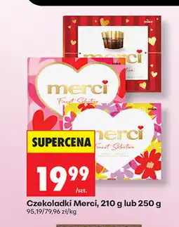 Biedronka Czekoladki Merci, 210 g lub 250 g oferta