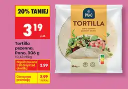 Biedronka Tortilla pszenna, Pano oferta