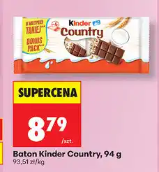 Biedronka Baton Kinder Country oferta