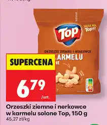 Biedronka Orzeszki ziemne i nerkowce w karmelu solone Top oferta