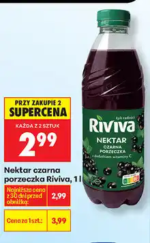 Biedronka Nektar czarna porzeczka Riviva oferta