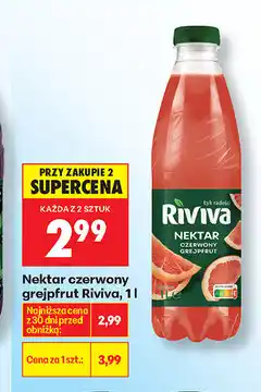 Biedronka Nektar czerwony grejpfrut Riviva oferta