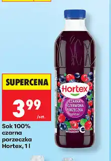 Biedronka Sok 100% czarna porzeczka Hortex oferta