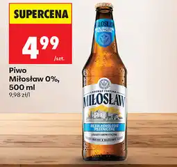 Biedronka Piwo Miłosław 0% oferta