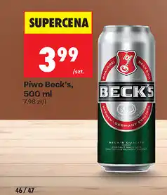 Biedronka Piwo Beck's oferta