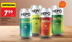 Biedronka Piwo Nepo, 500 ml: Pils, Lager, Milo, Around oferta
