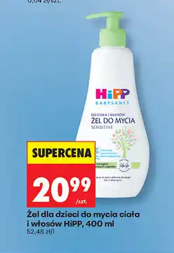 Biedronka Żel dla dzieci do mycia ciała i włosów HIPP oferta