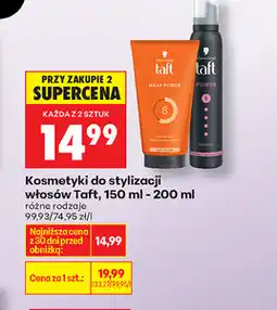 Biedronka Kosmetyki do stylizacji włosów Taft, 150 ml - 200 ml oferta