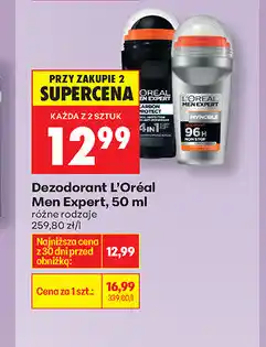Biedronka Dezodorant L'Oréal Men Expert oferta
