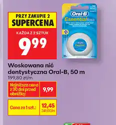Biedronka Woskowana nić dentystyczna Oral-B, 50 m oferta