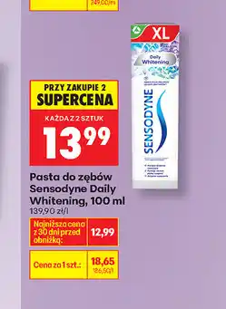Biedronka Pasta do zębów Sensodyne Daily Whitening oferta