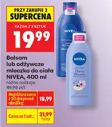 Biedronka Balsam lub odżywcze mleczko do ciała NIVEA oferta