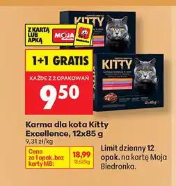 Biedronka Karma dla kota Kitty Excellence oferta