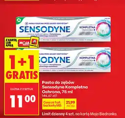 Biedronka Pasta do zębów Sensodyne Kompletna Ochrona oferta