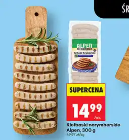 Biedronka Kiełbaski norymberskie Alpen oferta